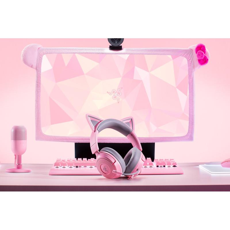 Razer Headset Kraken Kitty V3 X Quartz (RZ04-05350100-R3M1) (RZ0405350100R3M1)