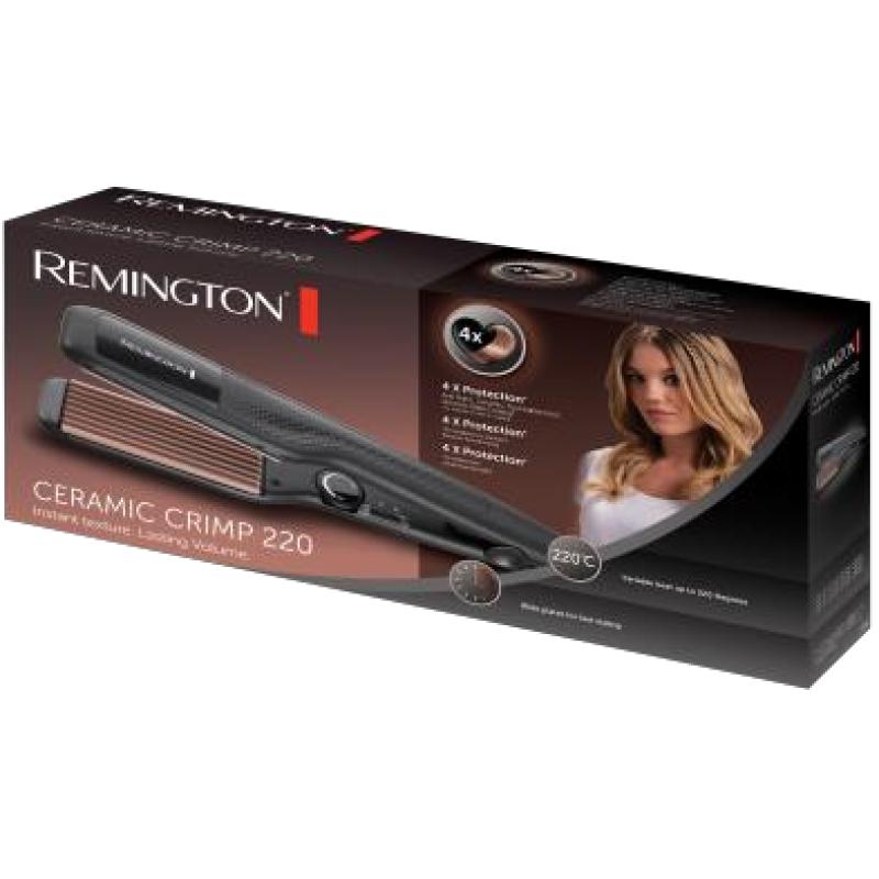 Remington Straightener Ceramic Crimp black Schwarz (S3580)