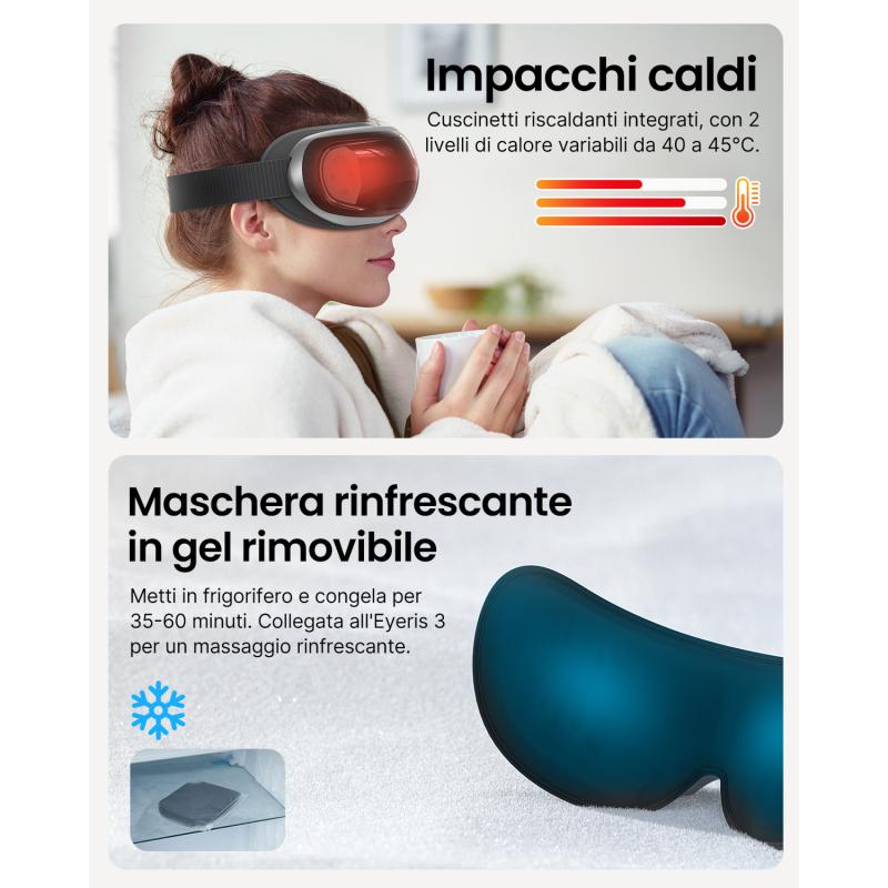 RENPHO Eye Massager Eyeris 3 black Schwarz PEU-R-G010V PEURG010V (PEU-R-G010V)