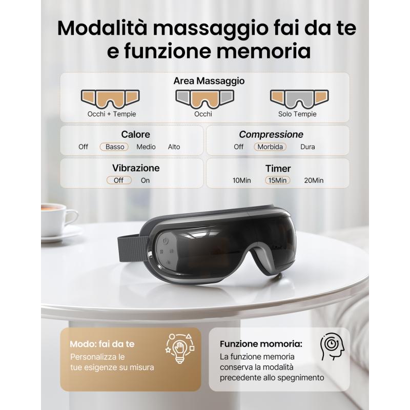 RENPHO Eye Massager Eyeris 3 black Schwarz PEU-R-G010V PEURG010V (PEU-R-G010V)