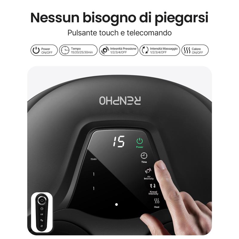 RENPHO Shiatsu Foot Massager black Schwarz PEU-RP-FM058R-BK PEURPFM058RBK (PEU-RP-FM058R-BK)