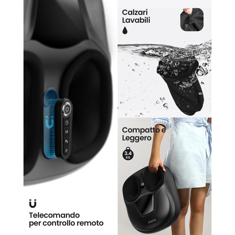 RENPHO Shiatsu Foot Massager black Schwarz PEU-RP-FM058R-BK PEURPFM058RBK (PEU-RP-FM058R-BK)