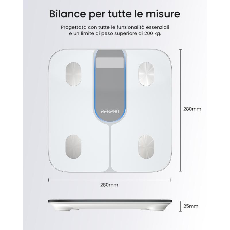 RENPHO Smart Body Scale Elis 1C A033 white PEU-R-A033-W PEURA033W (PEU-R-A033-W)