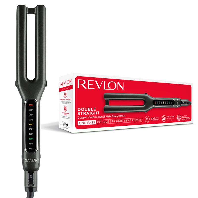 Revlon Straightening Iron Double Straight black Schwarz (RVST2204E)