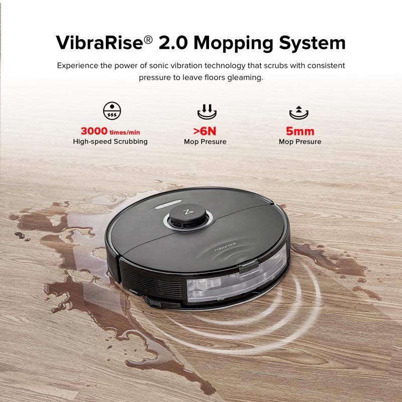 Roborock Robot Vacuum Cleaner S8 black Schwarz (S852-00) (S85200)
