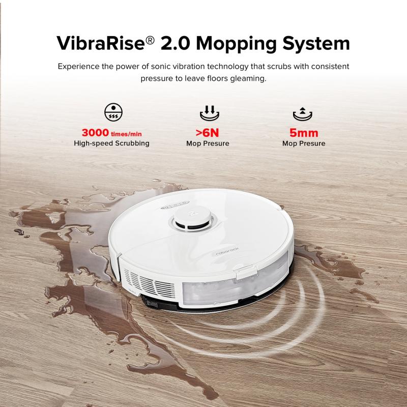Roborock Robot Vacuum Cleaner S8 white (S802-00) (S80200)