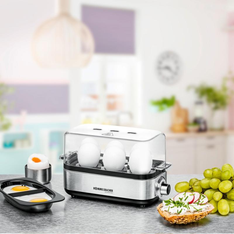 Rommelsbacher Egg Stove stainless steel 1-6 16 Eggs silver ER 600 (ER 600)