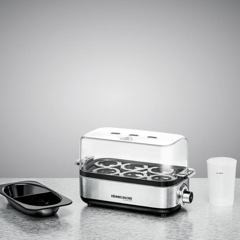 Rommelsbacher Egg Stove stainless steel 1-6 16 Eggs silver ER 600 (ER 600)
