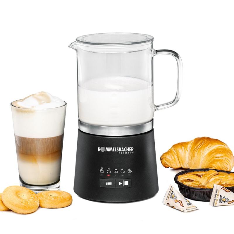 Rommelsbacher Milk Frother 500ml stainless steel black Schwarz MS 625 (MS 625)