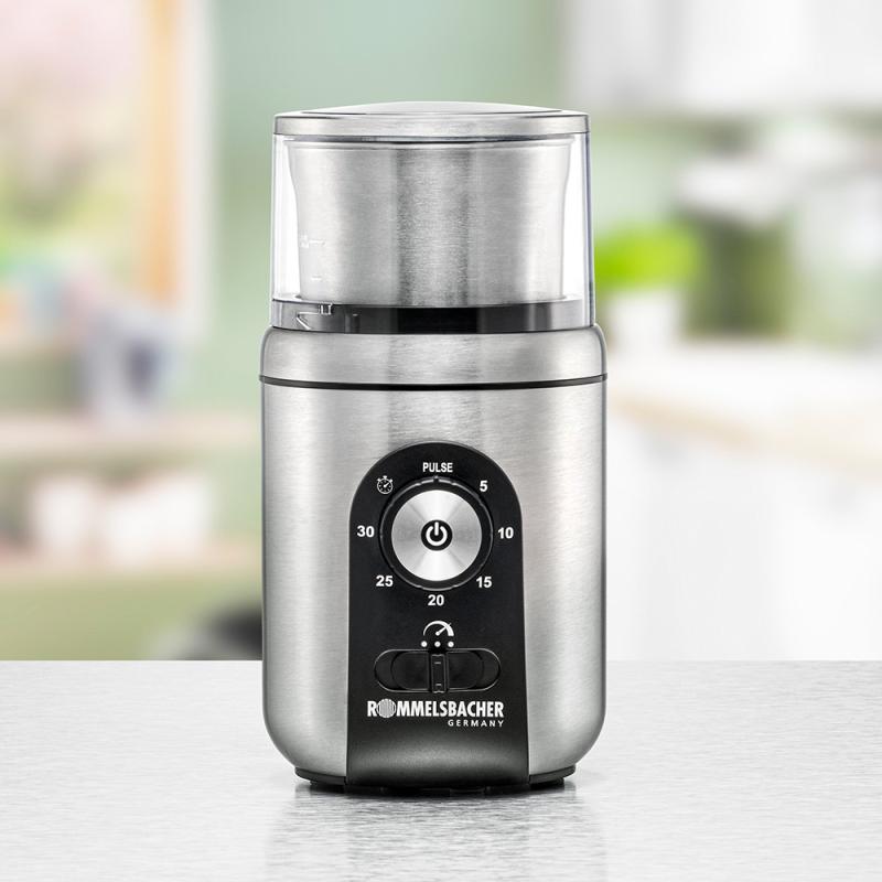 Rommelsbacher Spice Coffee Grinder stainless steel black Schwarz EGK 250 (EGK 250)