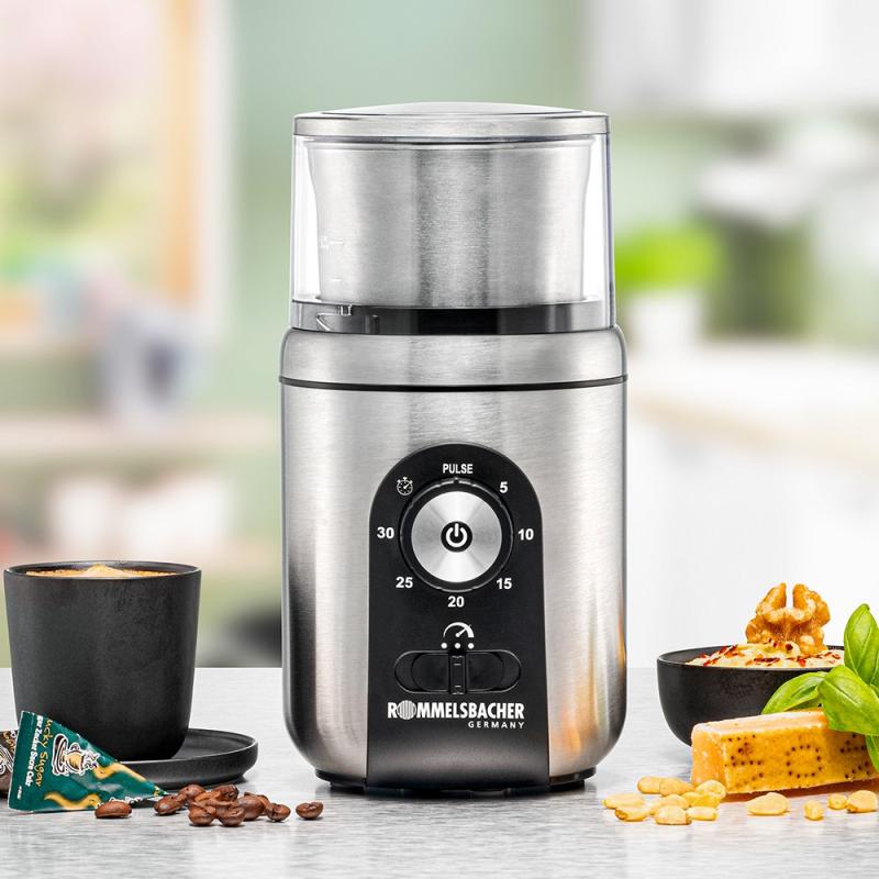 Rommelsbacher Spice Coffee Grinder stainless steel black Schwarz EGK 250 (EGK 250)