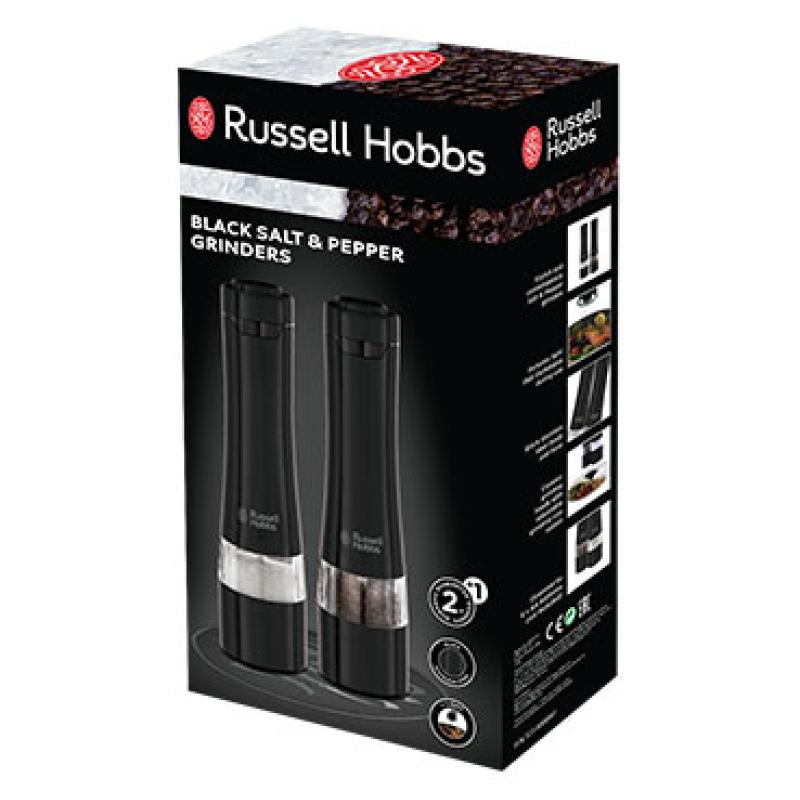 Russell Hobbs Electric Salt & Pepper Grinder Set of 2 black Schwarz (28010-56) (2801056)