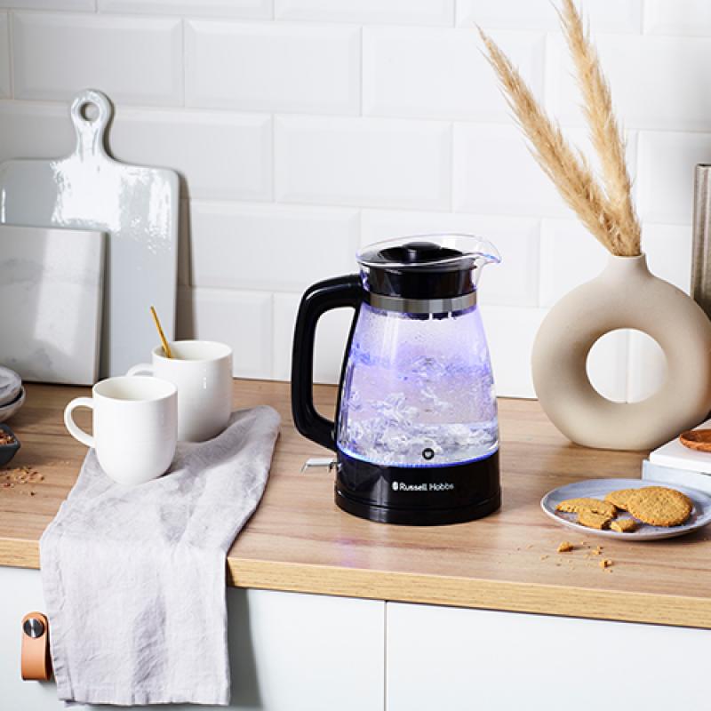 Russell Hobbs Kettle Classic Glass 1,7l black Schwarz 26080-70 2608070 (26080-70)