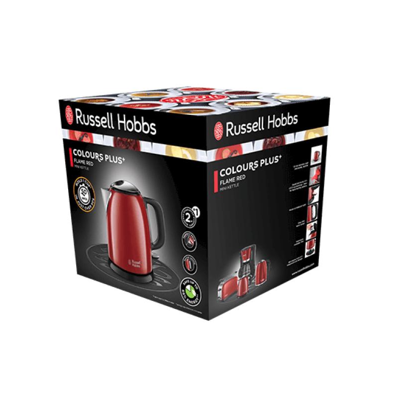 Russell Hobbs Kettle Colours Plus + Mini Flame 1l red 24992-70 2499270 (24992-70)