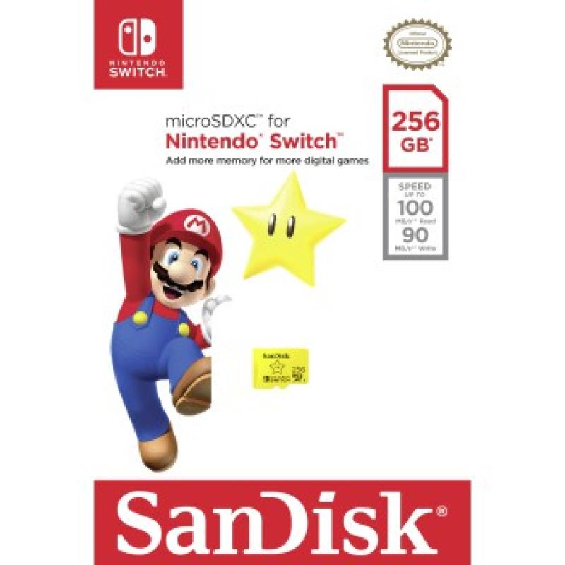 SanDisk Nintendo Switch SDXC 256GB (SDSQXAO-256G-GNCZN) (SDSQXAO256GGNCZN)