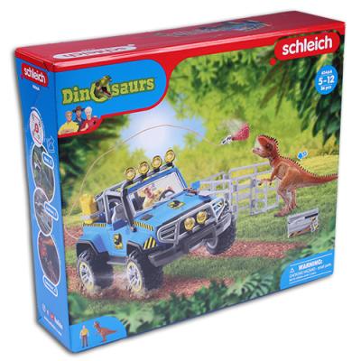 Schleich Geländewagen mit Dino-Außenposten DinoAußenposten (41464)