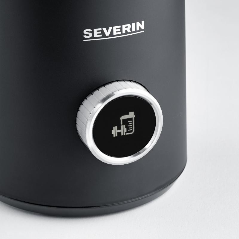 Severin Induction Milk Frother Spuma stainless steel black silver SM 3587 (SM3587)