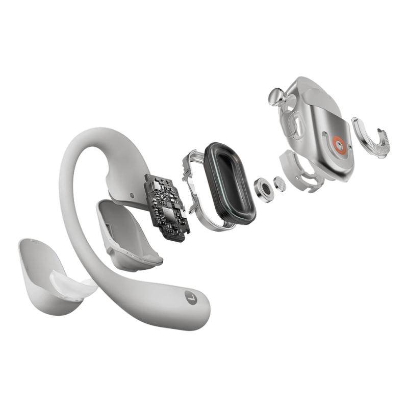 Shokz Sports Headphones Wireless OpenFit 2+grey T921-ST-GY T921STGY (T921-ST-GY)