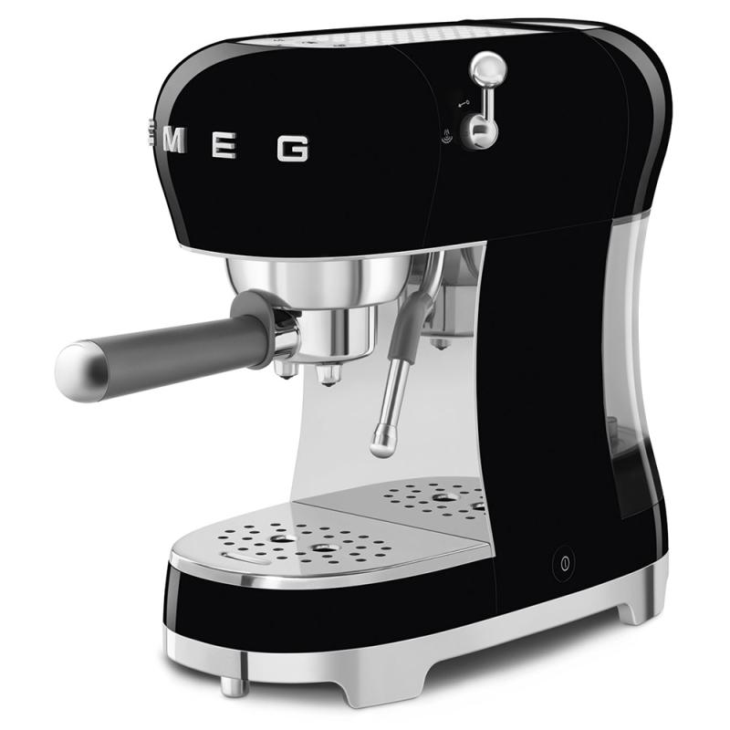 SMEG Espresso machine (ECF02BLEU) black Schwarz