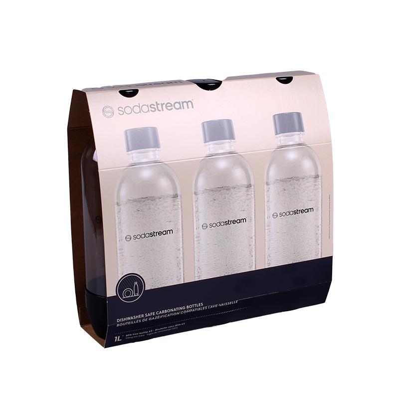 Sodastream PET Bottle Universal (3 Bottles, 1L, black) (2260525)