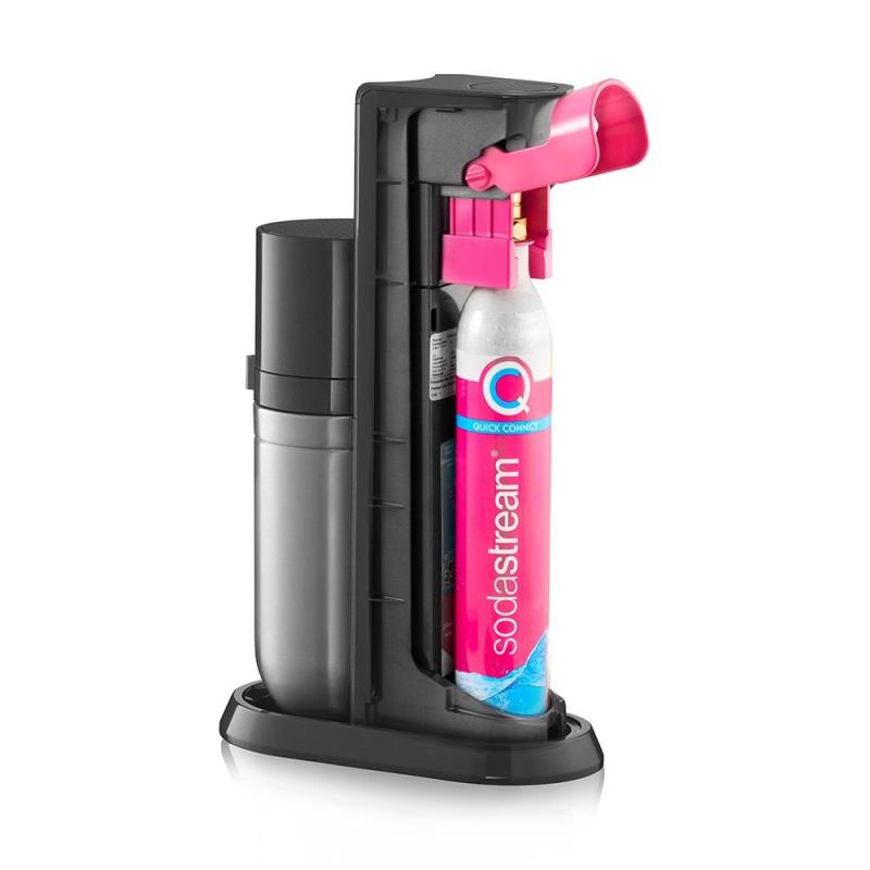 SodaStream Soda Maker DUO black Schwarz QC incl 1 Glas- Glas & 1 PET-Bottle PETBottle (1016812411)