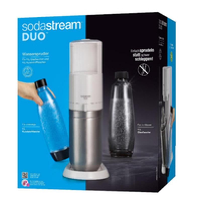 SodaStream Soda Maker DUO white QC incl 1 Glas- Glas & 1 PET-Bottle PETBottle (1016812490)