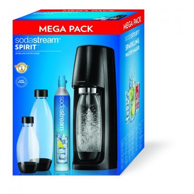 SodaStream Soda Maker Spirit Mega Pack incl 3 bottles (1011713310)