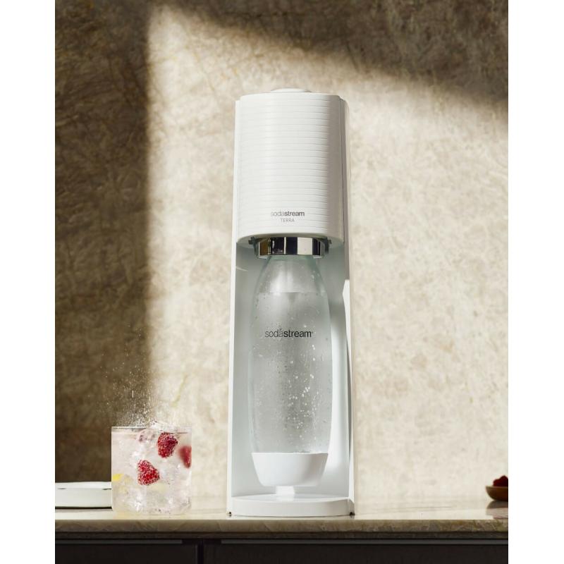 SodaStream Soda Maker Terra Megapack QC white incl 3 bottles (2270213)