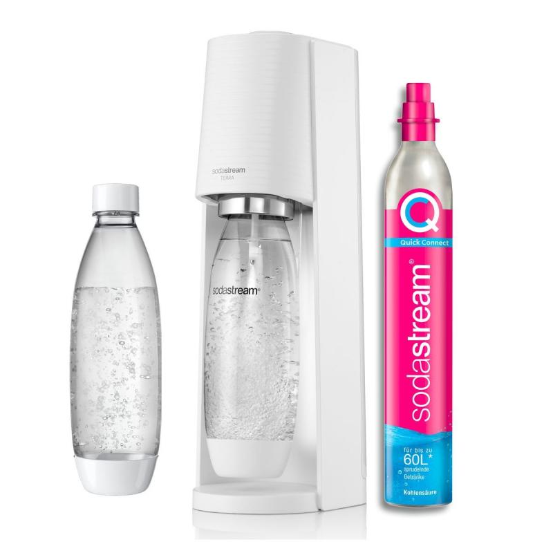 SodaStream Soda Maker Terra Valuepack QC white incl 2 bottles (2270215)
