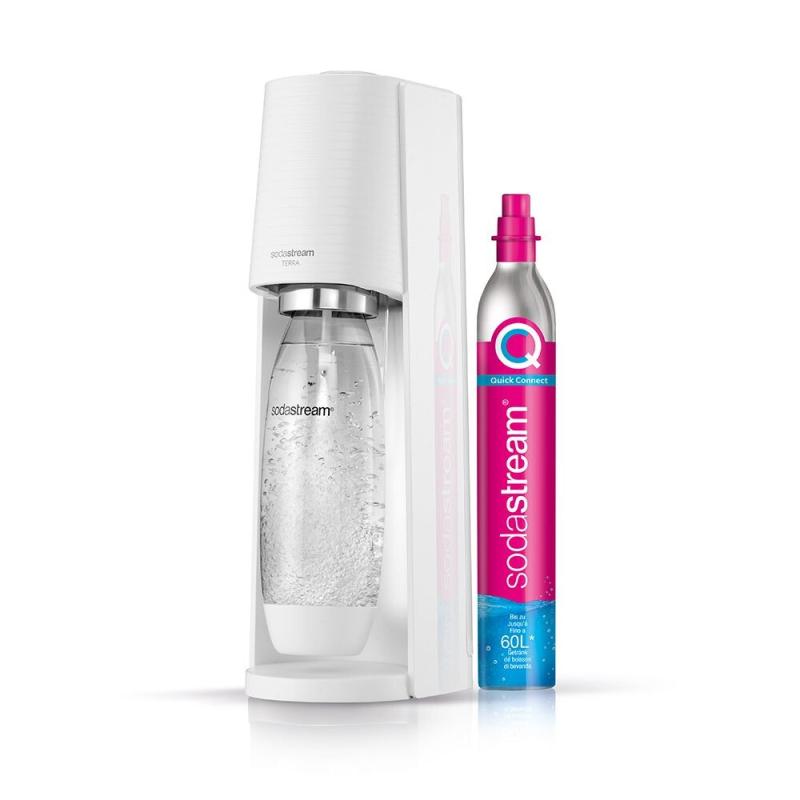 SodaStream Soda Maker Terra white QC with CO2 & 1L PET bottle (1012811410)