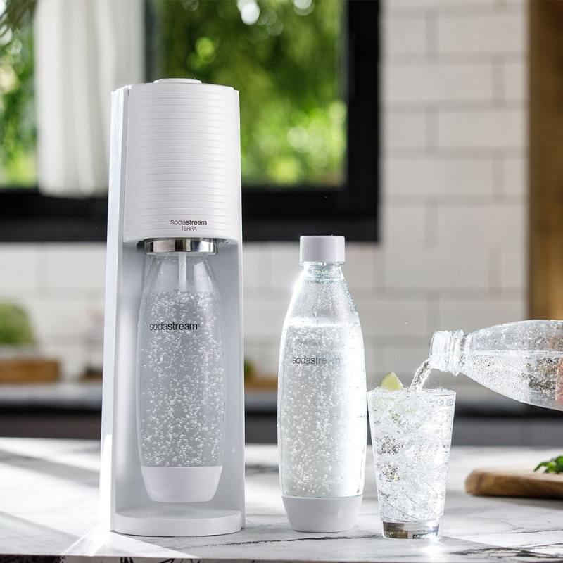 SodaStream Soda Maker Terra white QC with CO2 & 1L PET bottle (1012811410)