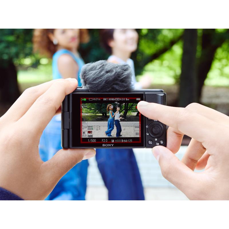 Sony Camera Compact VLog ZV-1F ZV1F black Schwarz (ZV1FBDI EU) SONYEU) SONY EU)