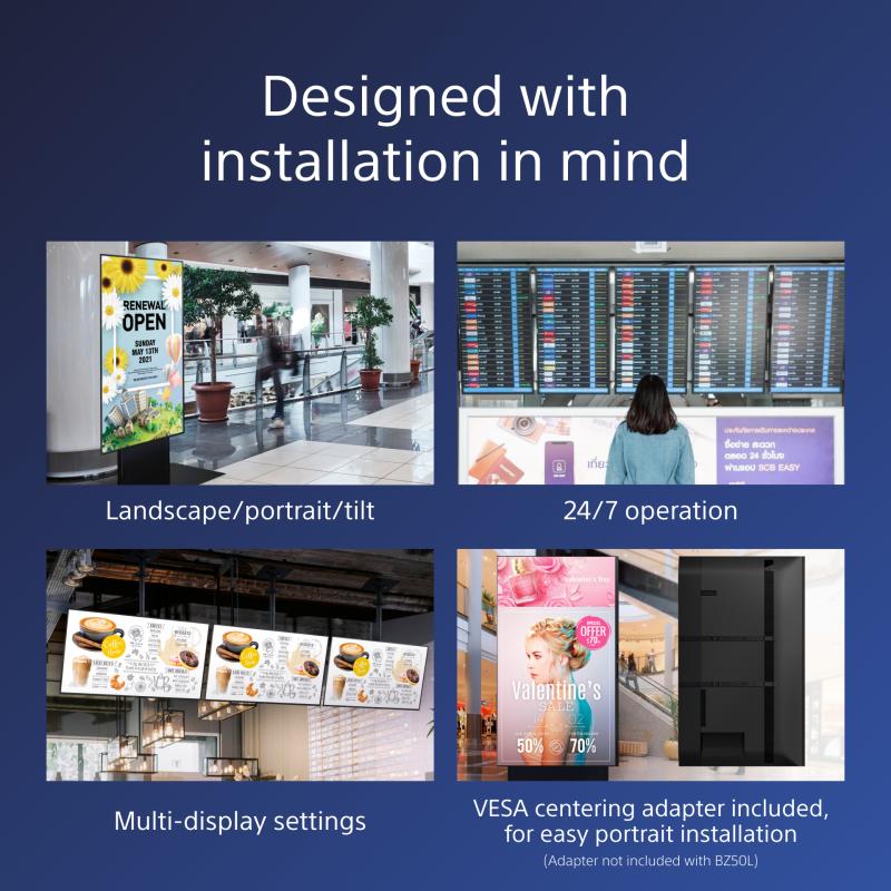 Sony Digital Signage FW-75BZ40L FW75BZ40L Bravia Professional Displays (FW-75BZ40L)