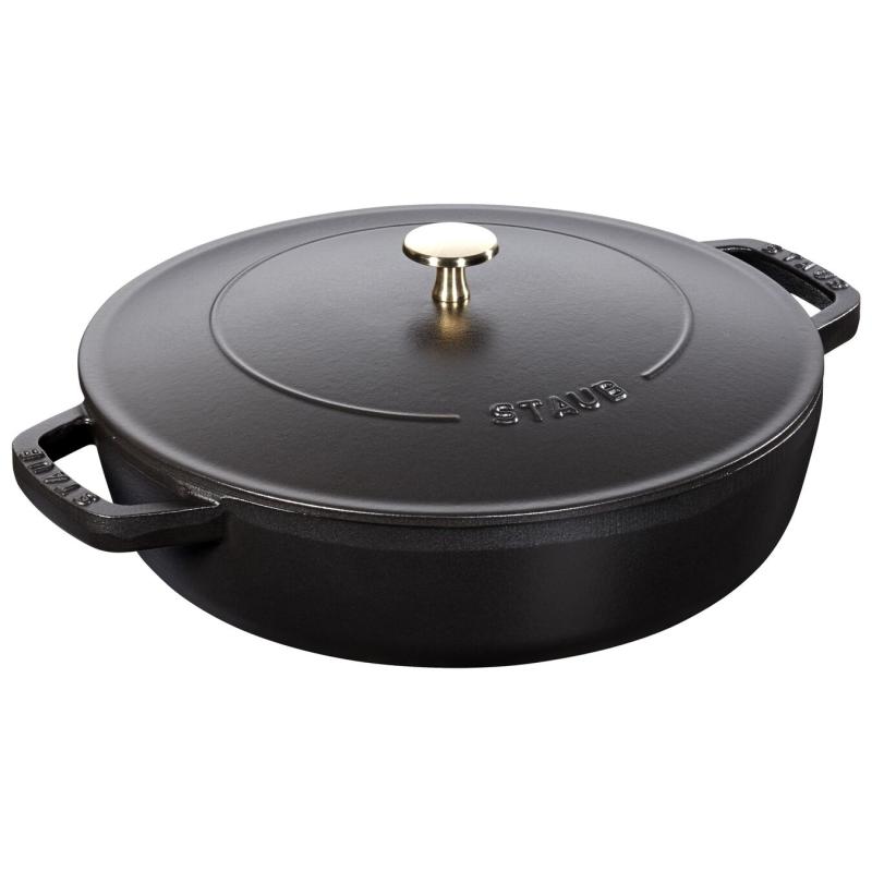 Staub Roaster Chistera 28cm round black Schwarz 40511-472-0 405114720 (40511-472-0)