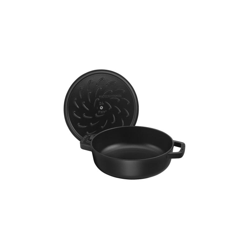 Staub Roaster Chistera 28cm round black Schwarz 40511-472-0 405114720 (40511-472-0)