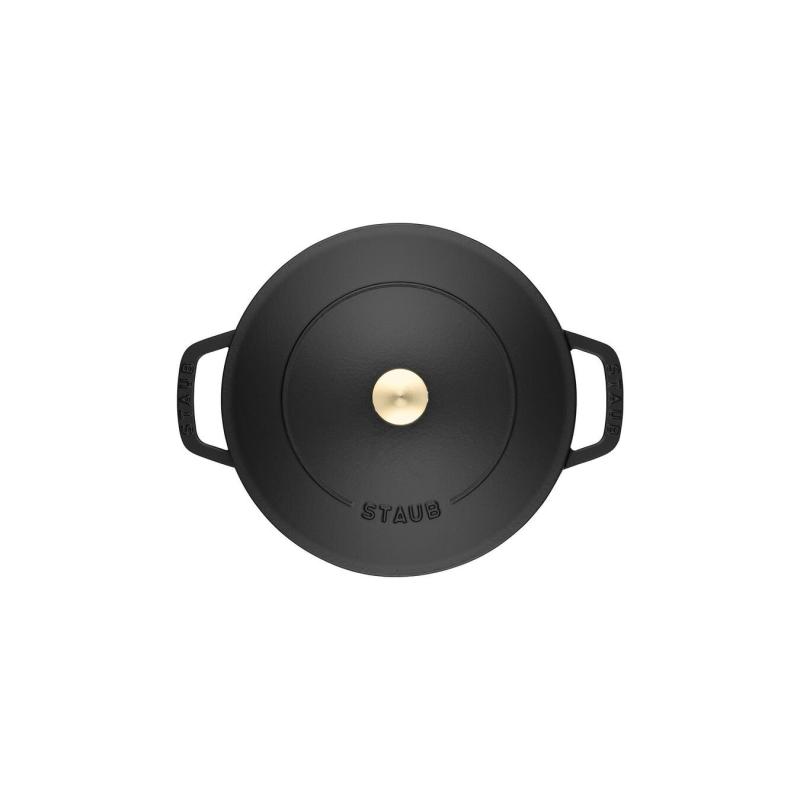 Staub Roaster Chistera 28cm round black Schwarz 40511-472-0 405114720 (40511-472-0)