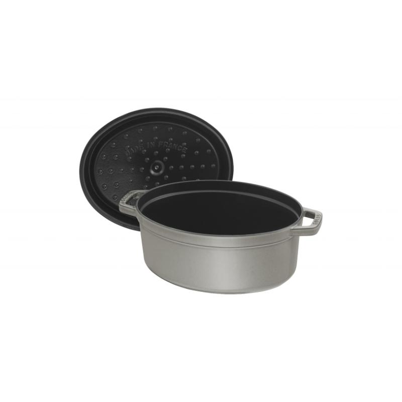 Staub Roaster La Cocotte 27cm oval grey 40500-276-0 405002760 (40500-276-0)