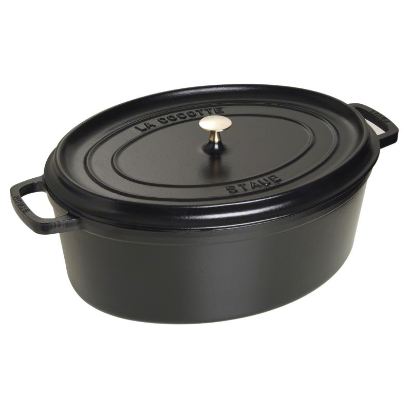 Staub Roaster oval 41cm 12l black Schwarz 40509-509-0 405095090 (40509-509-0)
