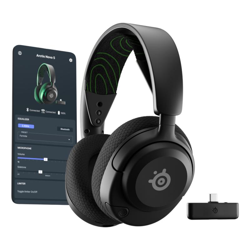 SteelSeries Headset Arctis Nova 5X Wireless Black Schwarz (61676)
