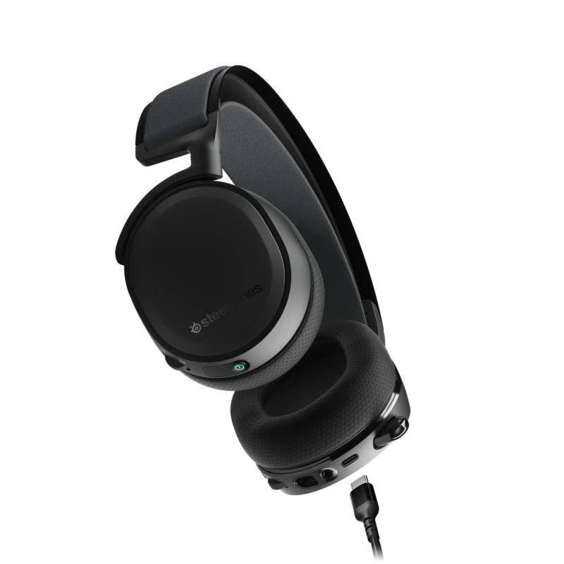 SteelSeries Headset Arctis 7+ Over ear wireless Black Schwarz (61470)