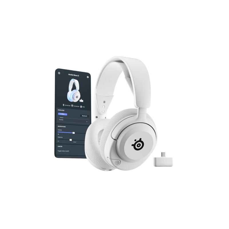 Steelseries Headset Arctis Nova 5 Wireless White (61671)