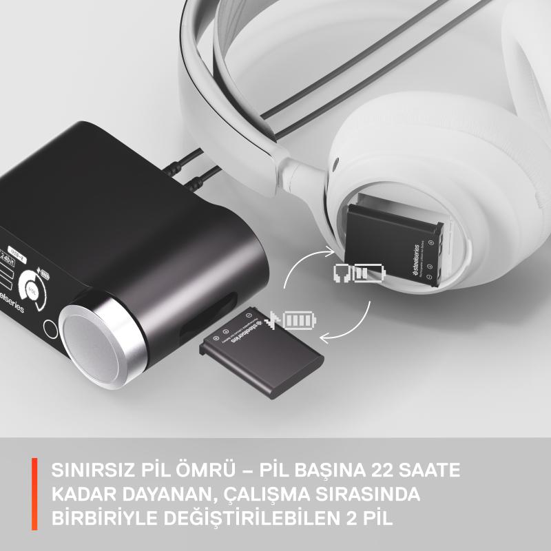 SteelSeries Headset Arctis Nova Pro X White Wireless (61525)