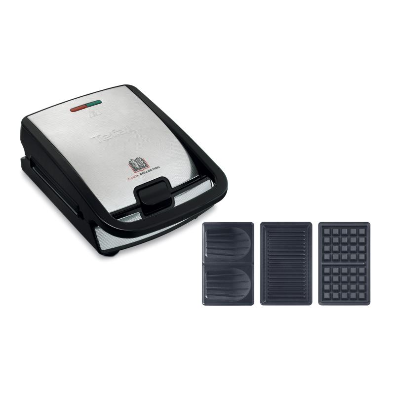 B-GRADE-ITEM! BGRADEITEM! Tefal Sandwich & Wafflemaker Snack Collection black Schwarz (SW852D)