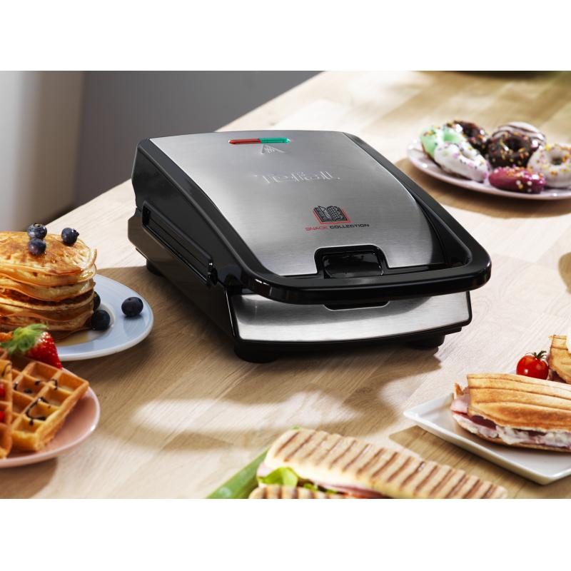 B-GRADE-ITEM! BGRADEITEM! Tefal Sandwich & Wafflemaker Snack Collection black Schwarz (SW852D)