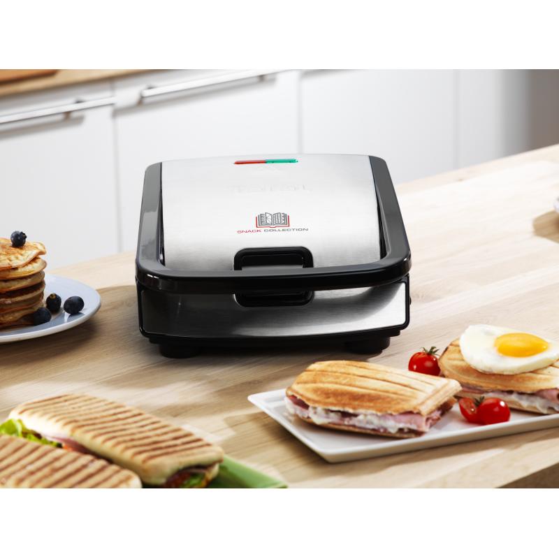 B-GRADE-ITEM! BGRADEITEM! Tefal Sandwich & Wafflemaker Snack Collection black Schwarz (SW852D)