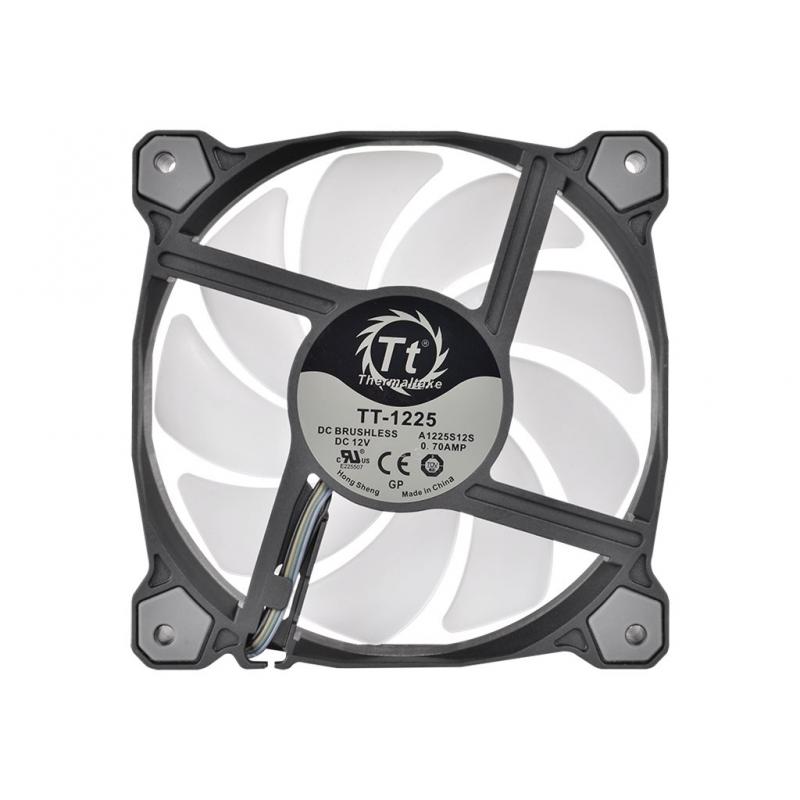 Thermaltake Pure Plus 12 LED RGB Radiator Fan TT Premium Edition Gehäuselüfter 120 mm (Packung m