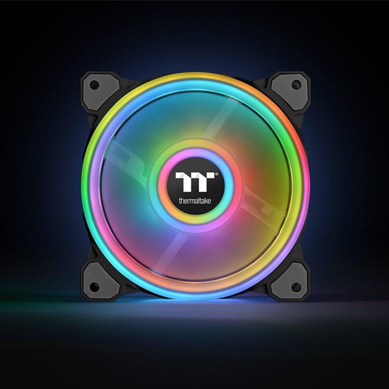 Thermaltake Riing 12 RGB Fan TT Premium Edition Gehäuselüfter 120 mm 3er set (CL-F088-PL12SW-A) (CLF088PL12SWA)