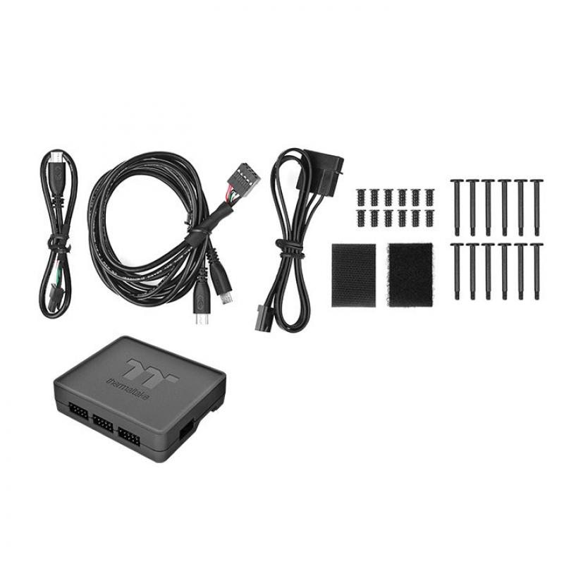 Thermaltake Riing 12 RGB Fan TT Premium Edition Gehäuselüfter 120 mm 3er set (CL-F088-PL12SW-A) (CLF088PL12SWA)