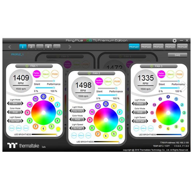 Thermaltake Riing PLUS 12 RGB Fan TT Premium Edition (CL-F053-PL12SW-A) (CLF053PL12SWA)