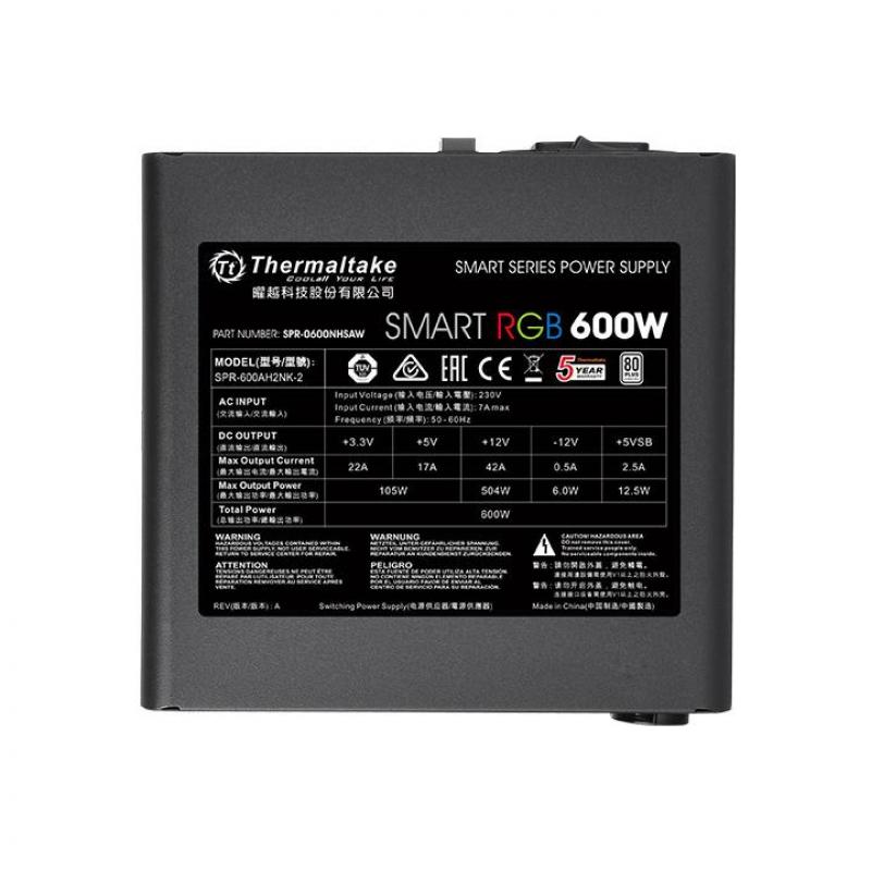 Thermaltake SMART RGB Netzteil (PS-SPR-0600NHSAWE-1) (PSSPR0600NHSAWE1)
